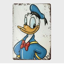 Blechschild Donald Duck Disney Nostalgie Vint...