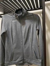 womens full zip athletic jacket All in Motion Gray Small side pockets Spandex
