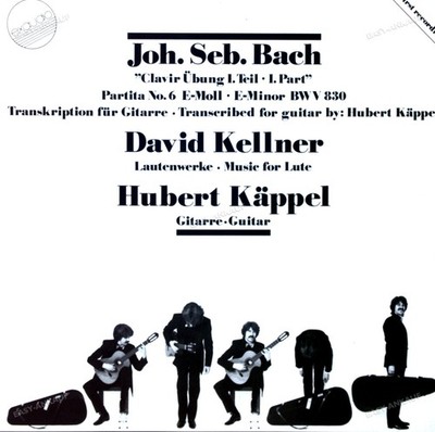 Käppel - Bach ''Clavir Übung I. Teil - I. Part'' - Kellner Lautenwerke LP '*