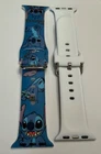 Stitch Inspired Apple Watch Band 38mm 40mm 41mm Blue Silicone Watch Strap New