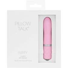 Pillow Talk Flirty Mini Massager Pink 4.25" Silicone