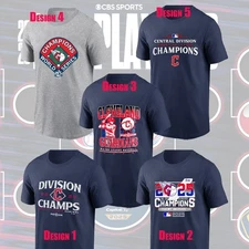 🔥HOTDEAL! Cleveland Guardians 2025 AL Central Division Champions Locker For Fan