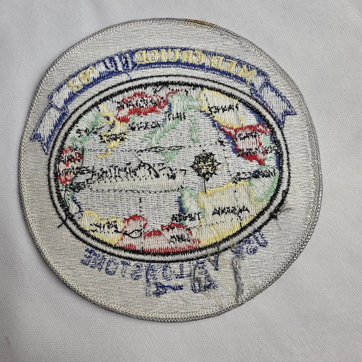 US Navy USS Yellowstone AD 41 Mediterranean Cruise Patch 1992 Vintage 5" Round