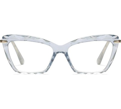 Damen Cat Eye Lesebrille Mode Kristall Brillengestell
