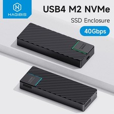 Hagibis USB 4.0 40Gbps M.2 NVMe SSD Enclosure, Thunderbolt 4/3, USB 3.2