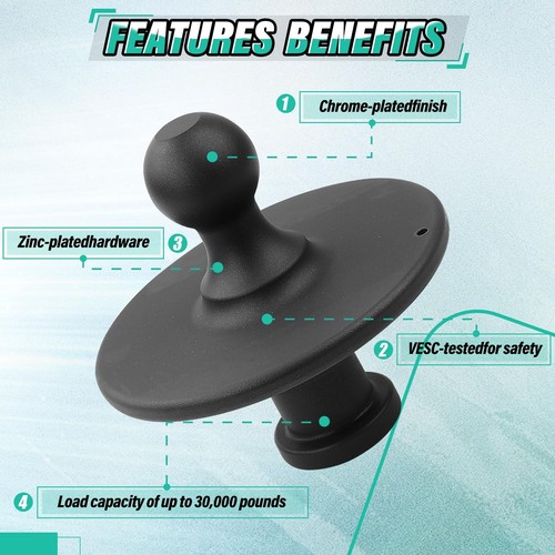 5th Wheel Hitch to Gooseneck Ball Adapter Fit for Tractor Trailer Fifth Wheel... - 第 7/7 張圖片