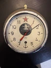 Russian Ship Submarine Wall Clock USSR / Soviet Union Military Vintage /with Key