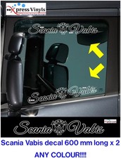 2 x VABIS LKW Fensteraufkleber. lkw aufkleber.