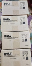 lot of 4 Genuine Dell 3110cn/3115cn High Capacity B,C,Y,M Toner  Black  3 Colors