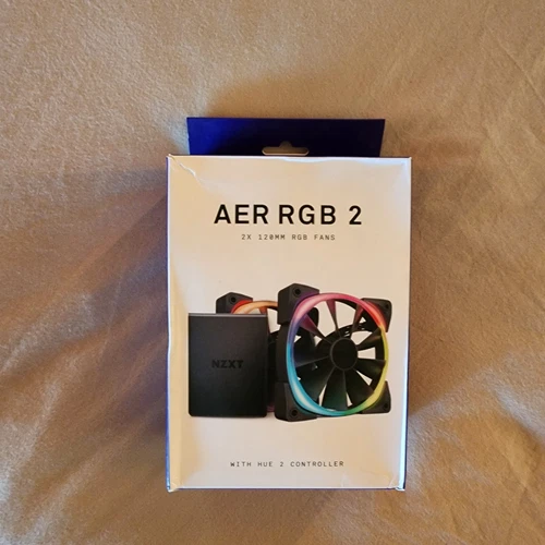 NZXT AER RGB 2-120mm - HF-2812C-D1 (Lighting Controller REQUIRED & NOT INCLUDED)