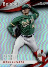 2021 Topps Chrome Jesus Luzardo #B-12 Beisbol Oakland Athletics 25O