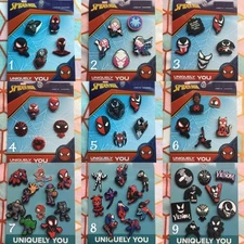Crocs Handmade jibbitz 5pc Marvel Spiderman Venom Ghost shoe charms Set