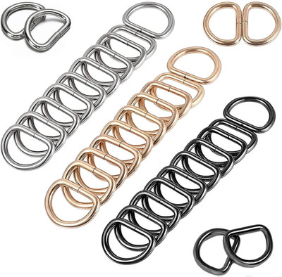 Halbrunder D-Ring, Metall-D-Ring, D Ringe Schnalle, 30 Stück D-Ring, Halbringe S