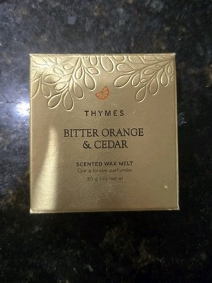 Thymes Bitter ORANGE & Cedar Scented Wax Melt 1oz New & Sealed