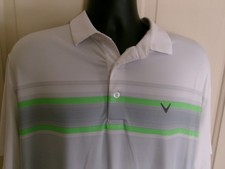 Mens Callaway Opti Dry S/S Polo Golf Shirt Size L Large