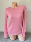 Banana Republic Pink Sweater Fine Merino Wool Ribbed Size M Soft Blush Rose
