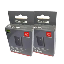 Canon LP-E6NH Lithium-Ion 7.2V, 2130mAh OEM Battery (2-PACK) 4132C002