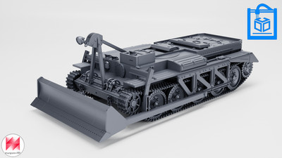 Centaur ARV Dozer Wargaming Vehicle Model 3D Print Multiple Scales 1:35 1:16
