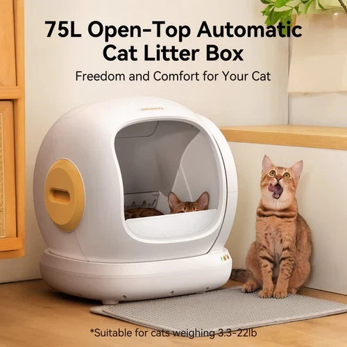 MEOWANT AUTOMATIC Cat Litter Box LARGE Opening SELF Cleaning XL SC02 WIFI APP
