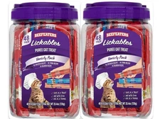 (2 PACK) Beefeaters Gourmet Cat Treats Puree Variety Salmon Tuna Chicken