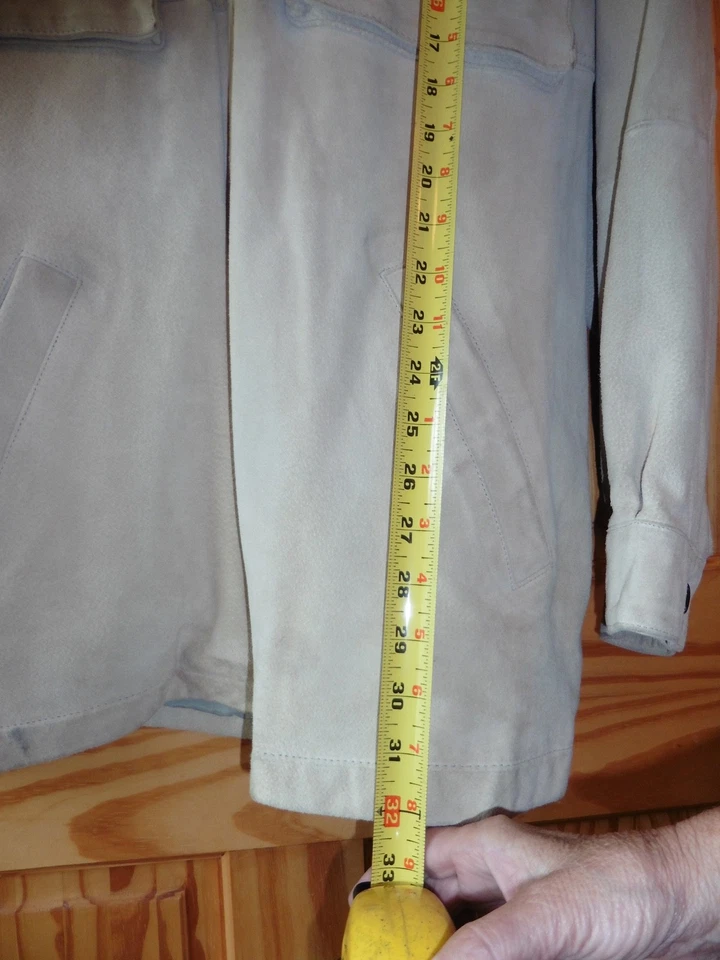 Wilsons Leather M. Julian Suede Leather Jacket Men XL Tan Western Southwest VTG - Image 4 of 4