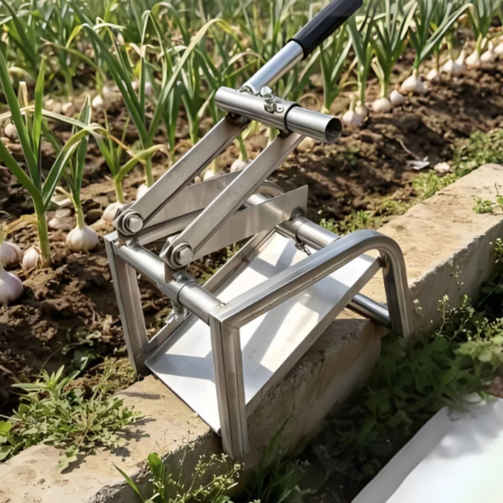Double Blade Garlic Multi-Function Crop Tool for Gardeners
