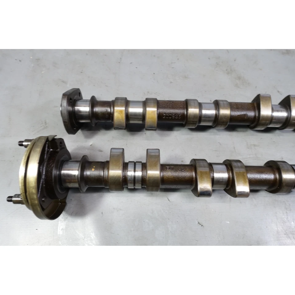 Par de árbol de levas dañado 96-00 BMW S52B32 3,2 L 6 cilindros admisión escape M3 Z3M 143 k OEM Foto 2 de 4