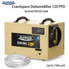 ALORAIR HD55S Crawl Space Dehumidifier 120 PPD Basement Warehouse Garage 1300 sq