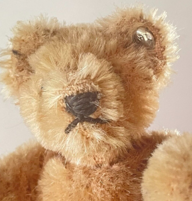 Petit Ours Steiff Miniature 10 Cm - Peluche Ancienne Pour Poupée, Sans Marque