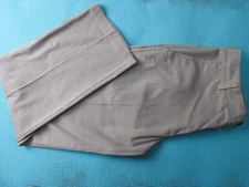 Dockers Khaki Cotton Blend Mens Regular Fit Flat Front Pant W32 L32