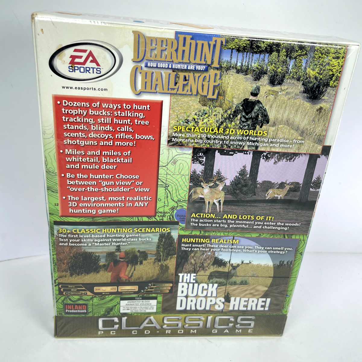 Deer Hunt Challenge (PC, 2001) EA Sports PC Game NEW SEALED Big