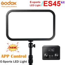 Godox ES45 E-Sports LED Video Light 2800K-6500K Mounting Rod+APP Remote Control