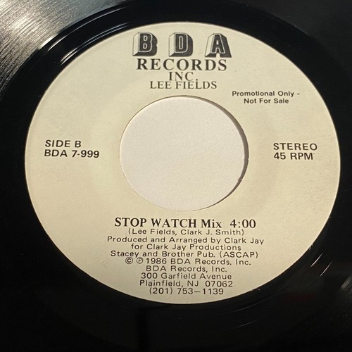 Lee Fields: Stop Watch (3:40) / (4:00) 45 - Electronic Soul Funk - Picture 2 of 2