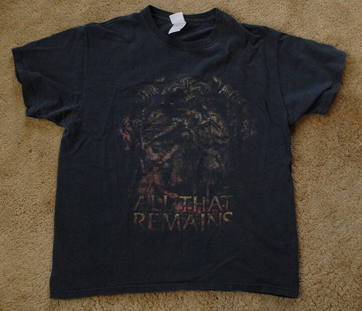 ALL THAT REMAINS black short sleeve t shirt size L
