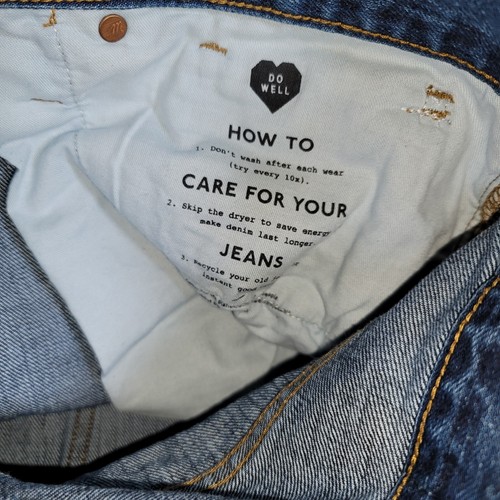 Jeans Madewell x Kule The Dad MB485 bottoni mosca lavaggio scuro donna taglia 32 usato in ottime condizioni - Foto 14 di 19