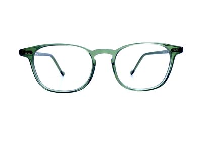 New Jean Lafont Clear Green Oval Eyeglasses France Glen 4051 50 18 145