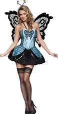 Sexy Adult Halloween InCharacter Deluxe Beautiful Butterfly Costume w Wings L
