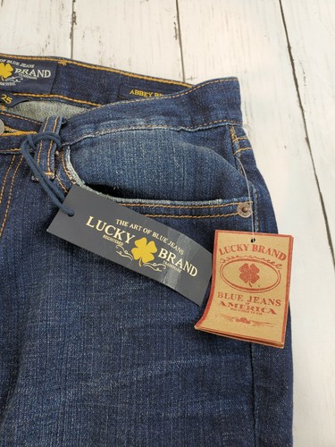 NEW Lucky Brand Womens Denim Abbey Bermuda Raw Hem Shorts 0/25 Mid Rise Easy Fit - Picture 6 of 9