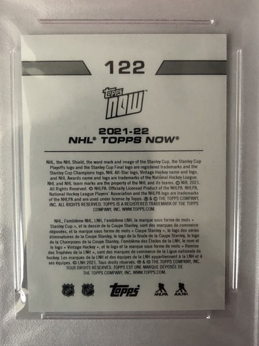 2021 22 Topps NHL Now Sticker Alex Ovechkin #122 Blue Ice Parallel # 2 /10 PSA9 - Picture 3 of 3