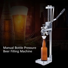 Manual Beer Filling Machine Counter Pressure Bottle Filler for Glass/Convoluted