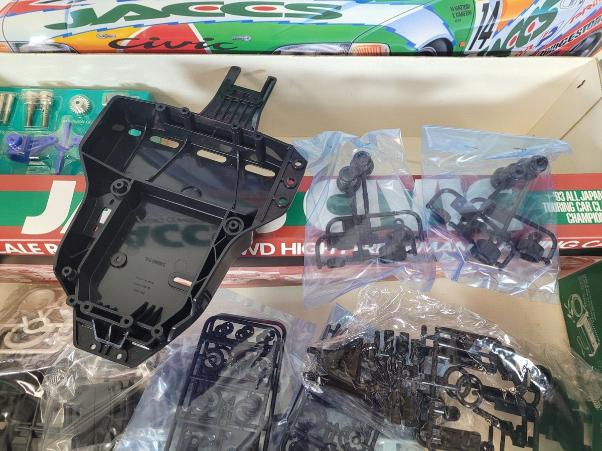 Rare 1994 New Tamiya 1/10 R/C Civic Jaccs FF-01 Chassis Front