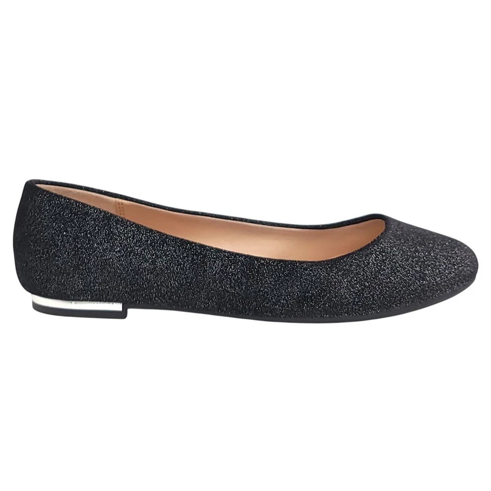 Call it Spring Women Fibocchi Slip On Ballet Flats Size US 5 Black Velvet Fabric - Image 2 of 4