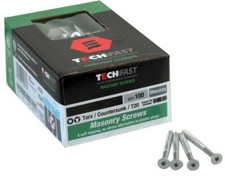4.8mm x 45mm Countersunk Torx Masonry Screws, 100 Pack - TFMSCT4845