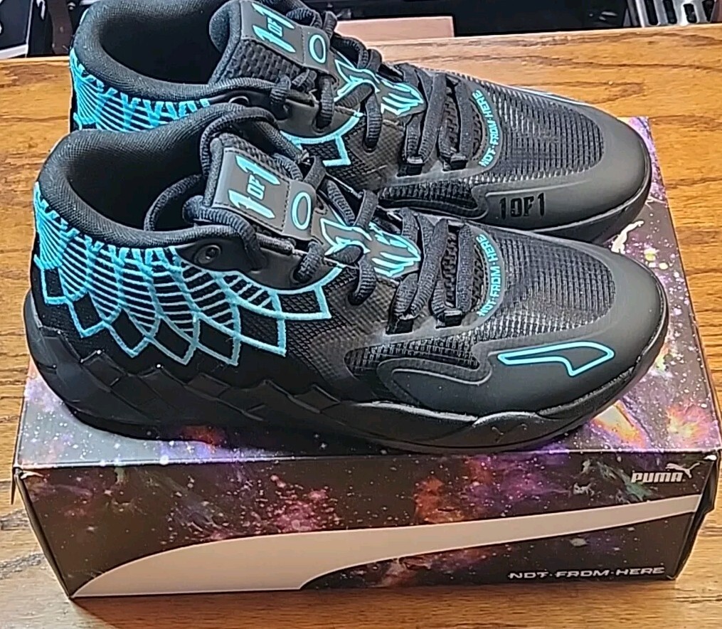 PUMA MB1 Buzz City 2022 Lamelo Ball Melo 1 Black-Blue Atoll