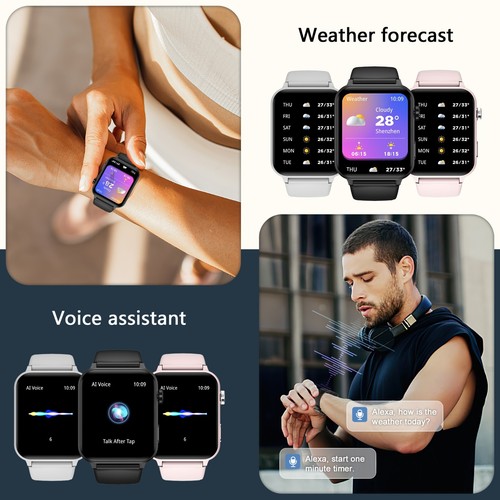 Smart Watch For Men/Women, Waterproof Smartwatch Bluetooth iPhone Samsung 2025 - Zdjęcie 9 z 14
