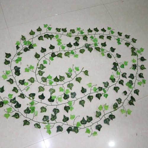 100Pcs Leaf 1 Piece 2.4M Home Decor Artificial Ivy Leaf Garland Plants Vine Fake - Picture 4 of 8
