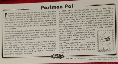 GB -2000 - "Postman Pat" Retail NVI Booklet Benham BLCS177 Ltd Edition FDC - Bild 2 von 3