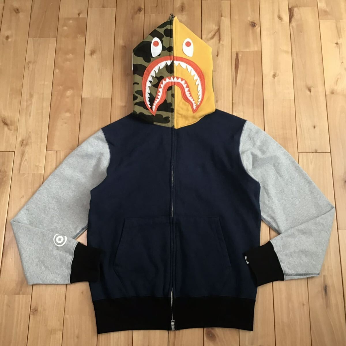 BAPE crazy color camo shark full zip hoodie A Bathing Ape