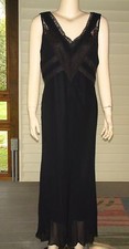 Nine West~100% Silk Semi-sheer Black Sleeveless Maxi Dress w/Slip~Size 10~N/W/T