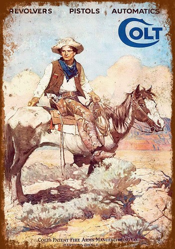 Multi-Listing Wild West cowboy western Old West metal plaques poster adverts - Picture 5 of 16